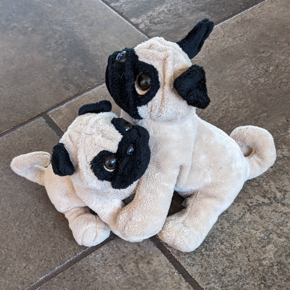 Webkinz by Ganz Plush Pug Puppies Tan and Black - Picture 2 of 10